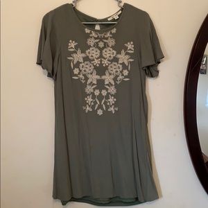 Sage Green Shift Dress